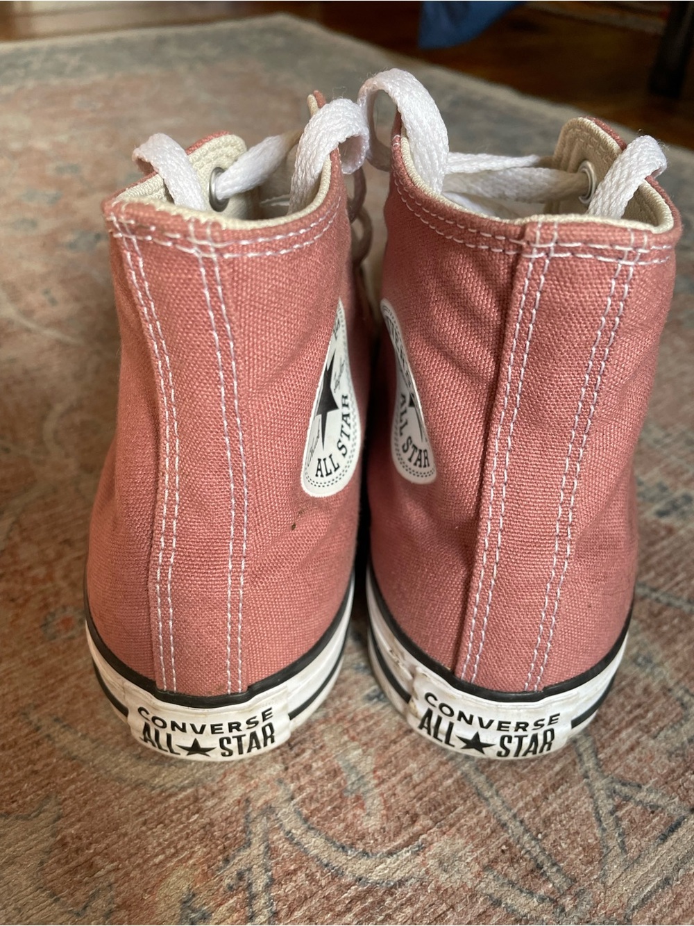 Converse High Top Sneakers in Dusty Rose Pink - Picture 3 of 4